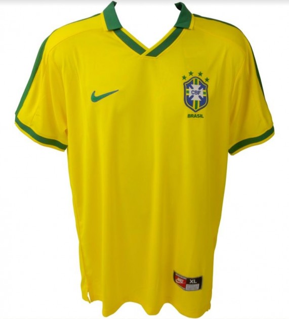 Maglia Roberto Carlos Brasile, 1997 - Autografata