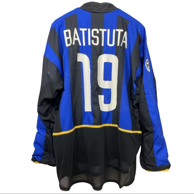 Batistuta's Inter Milan Match-Issued Shirt, 2002/03