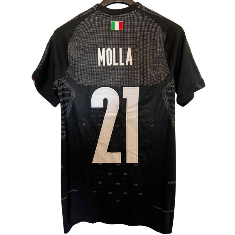 Molla's Italy U19 Match-Issued Shirt, 2019/20