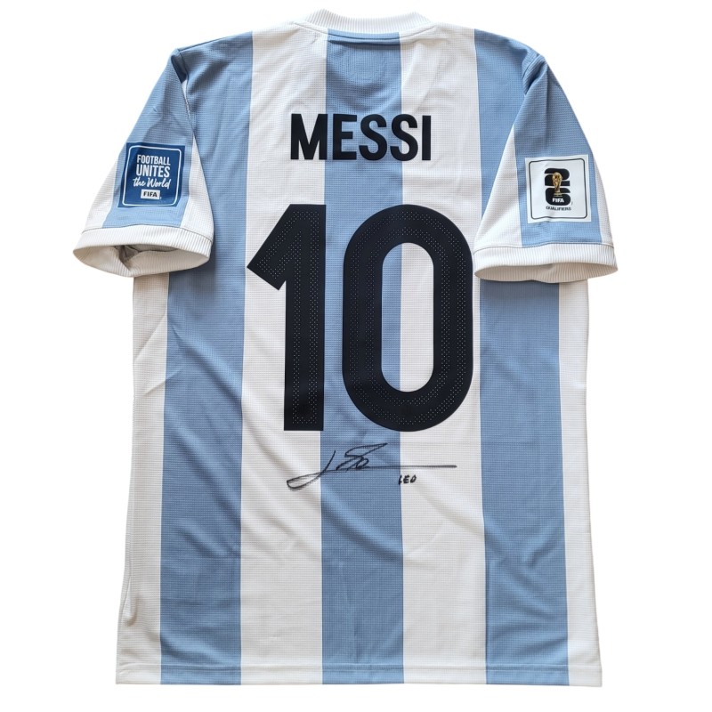 Messi's Argentina vs Peru "50 Years Special" Signed Match-Issued Shirt, WC 2026 Qualifiers  