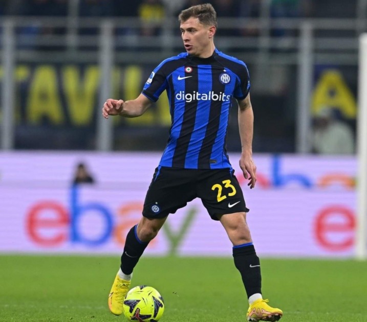 Barella Official Inter Shirt, Chinese New Year 2023 - Signed by the Players