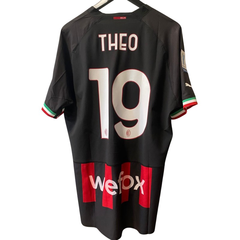 Hernandez' Match-Issued Shirt, Milan vs Inter - Italy Supercup Finals 2023