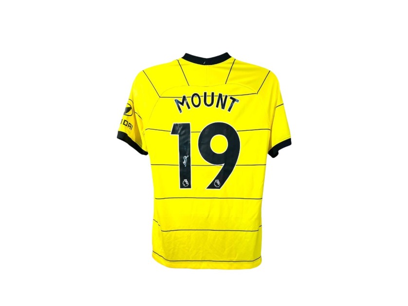 Maglia ufficiale da trasferta firmata da Mason Mount per il Chelsea 2021/22