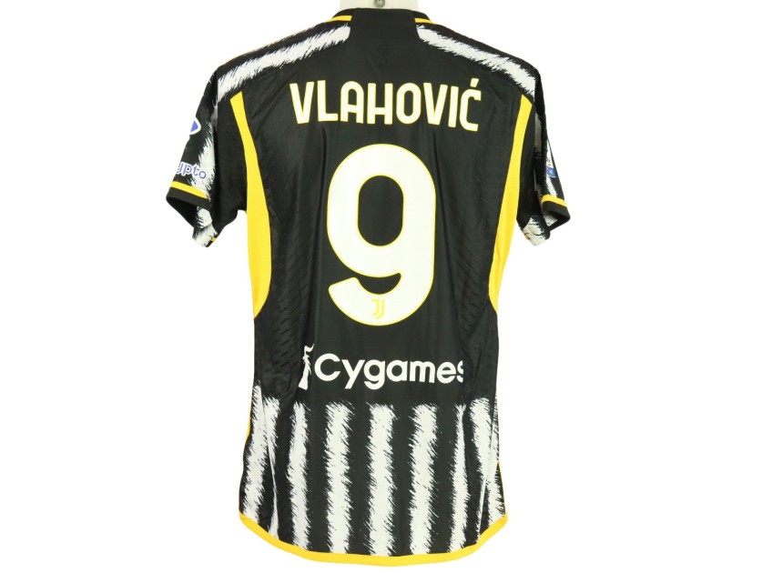 Maglia gara Vlahovic, Inter vs Juventus 2024