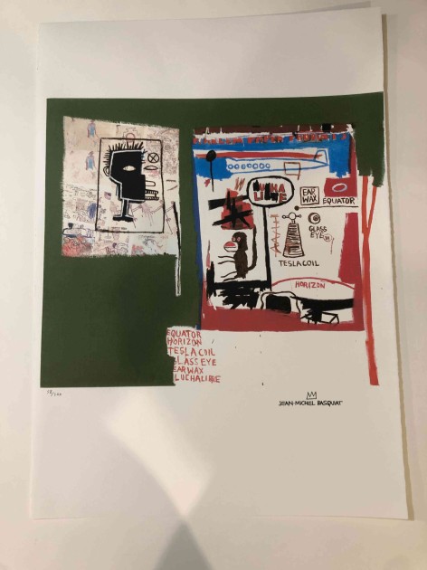 Offset lithography by Jean-Michel Basquiat (after)