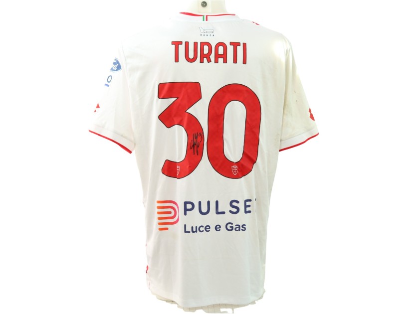Turati's Signed Unwashed Shirt, Monza vs Hellas Verona 2025