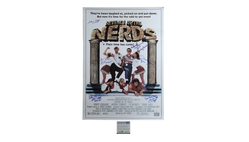 “The Revenge of The Nerds” Cast Signed Poster