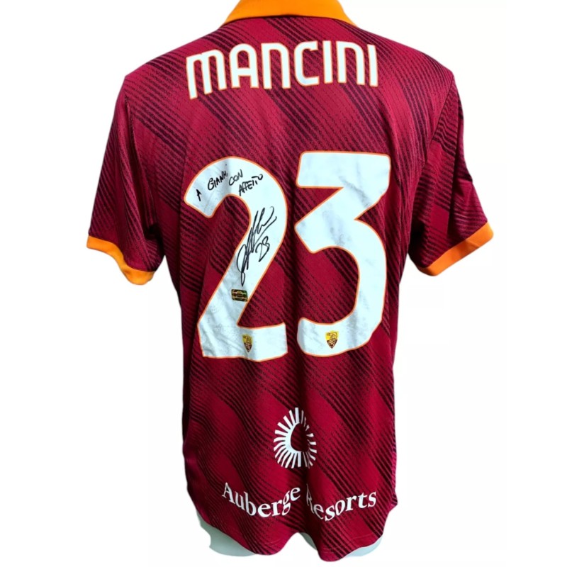 Maglia Preparata Mancini Roma vs Lazio, 2024 - Autografata