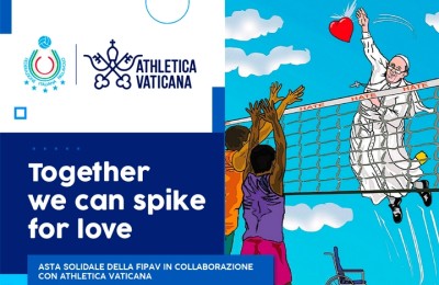 Vatican Athletics and Feder Volleyball join forces for an auction on CharityStars