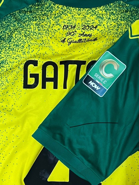 Gattoni's Match-Worn Shirt, Caldiero Terme vs Lecco 2025 - "Earth Day" Special Patch