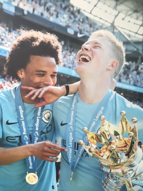 Manchester City's Kevin De Bruyne & Leroy Sane Unique Picture