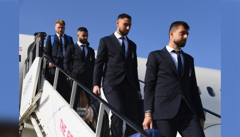 Italy National Football Team Suit Worn by Francesco Acerbi