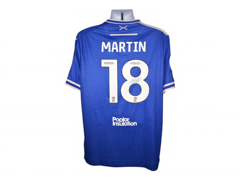 Martin's Bristol Rovers Emirates FA Cup Signed Match Worn Shirt, vs Weston Super Mare