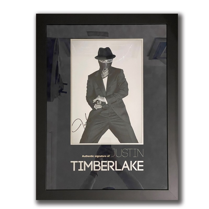 Justin Timberlake Signed and Framed Picture