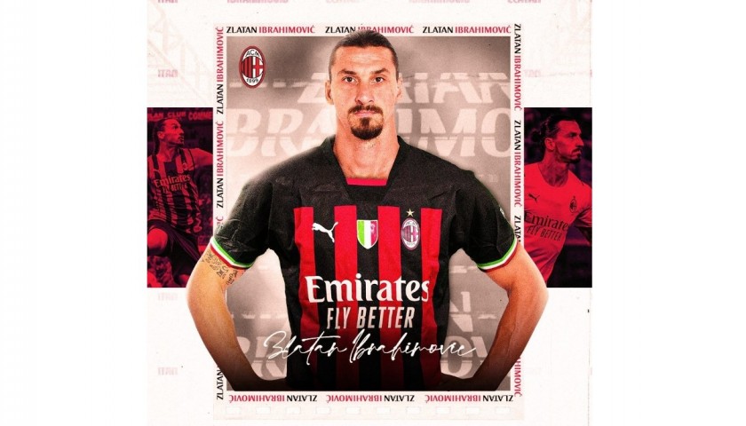 Ibrahimovic AC Milan Authentic Signed Shirt, 2022/23