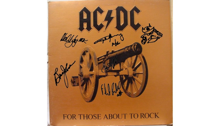 AC/DC Album with Printed Signatures