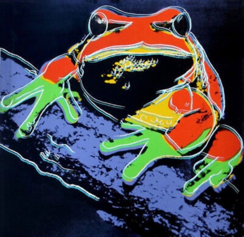 'Pine Barrens Tree Frog' Unsigned Screenprint by Andy Warhol 