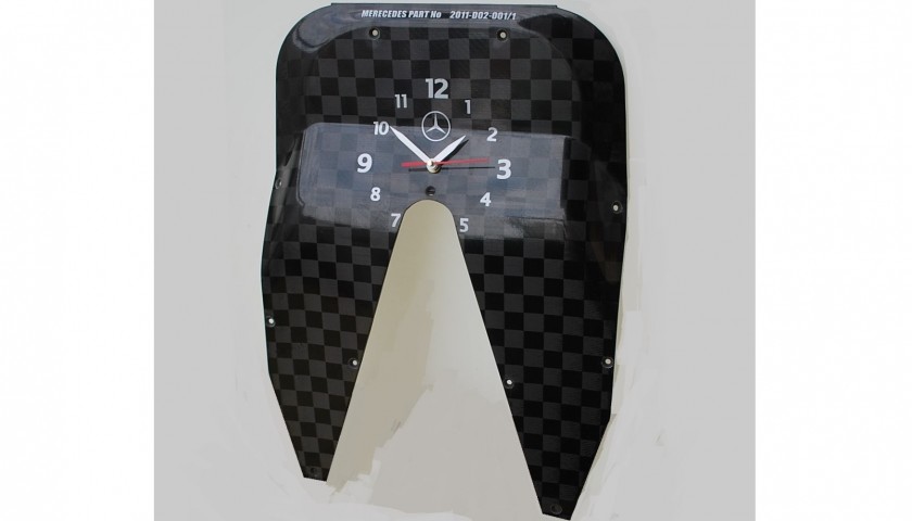 2011 F1 Mercedes W02 Tea Tray Clock