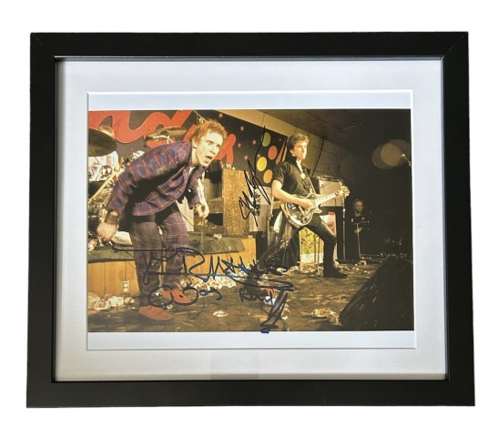 Sex Pistols Signed and Framed Photograph