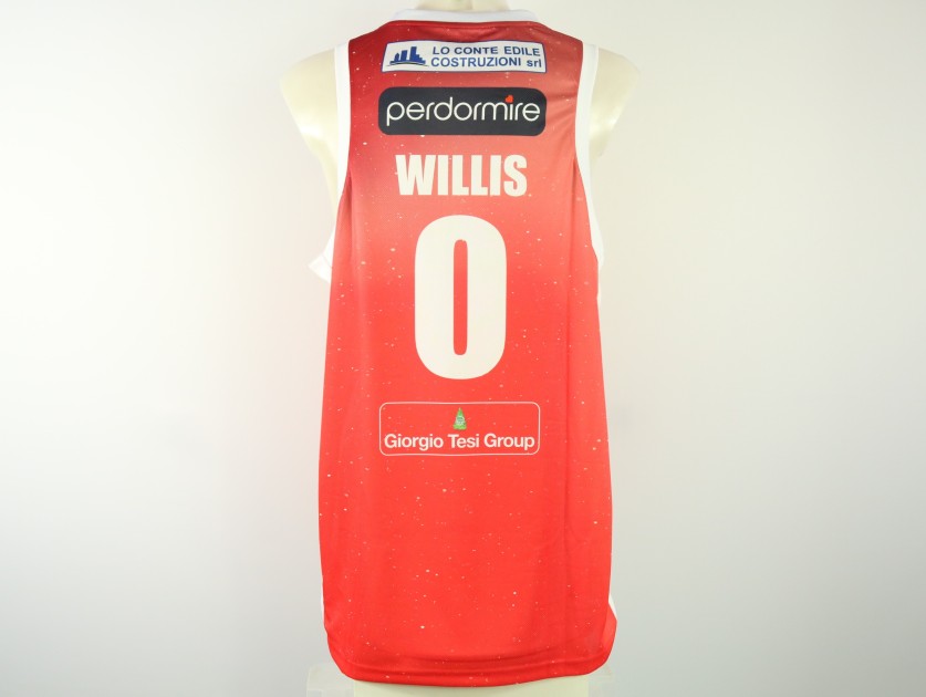 Completo Willis unwashed Banco di Sardegna Sassari vs Estra Pistoia 2024 - Autografato