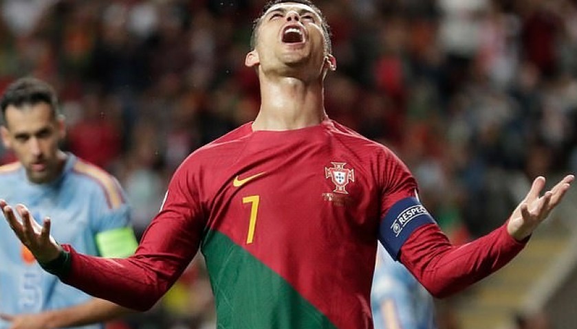 Cristiano Ronaldo's Portugal 2022 World Cup Signed Shirt