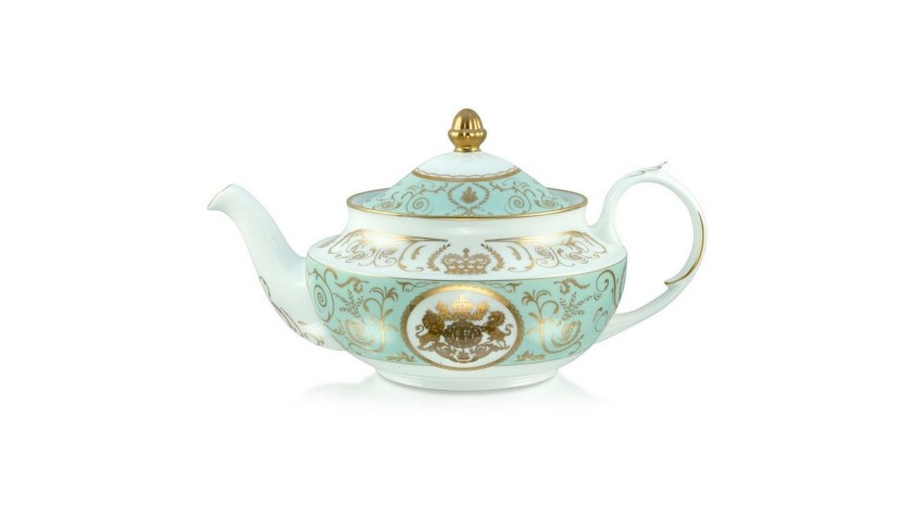 Buckingham Palace Royal Arms Tea Pot & Milk Jug