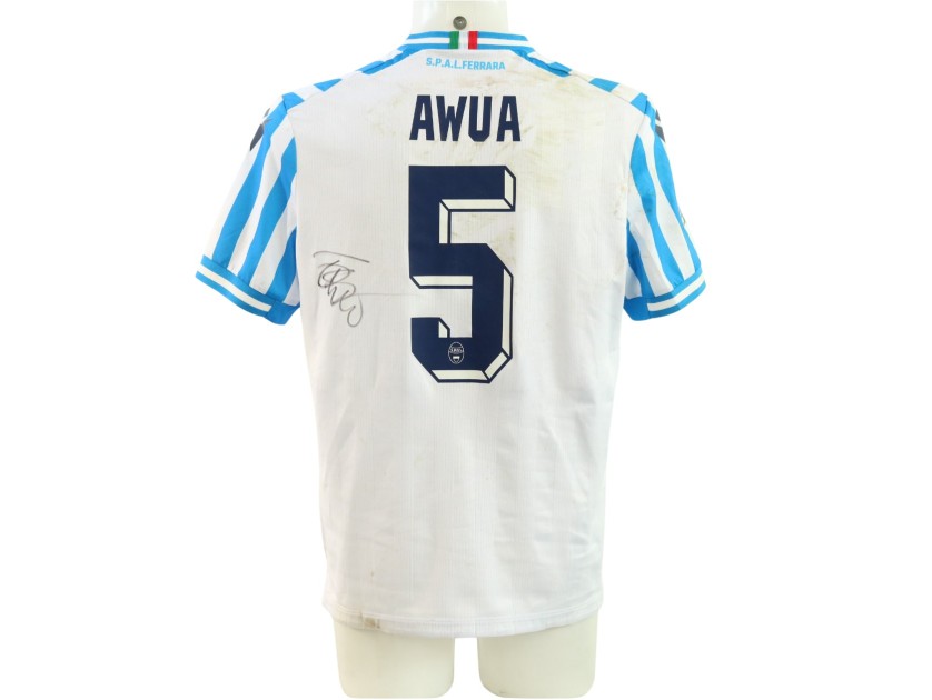 Awua's Lucchese vs SPAL Signed Unwashed Shirt, 2025 