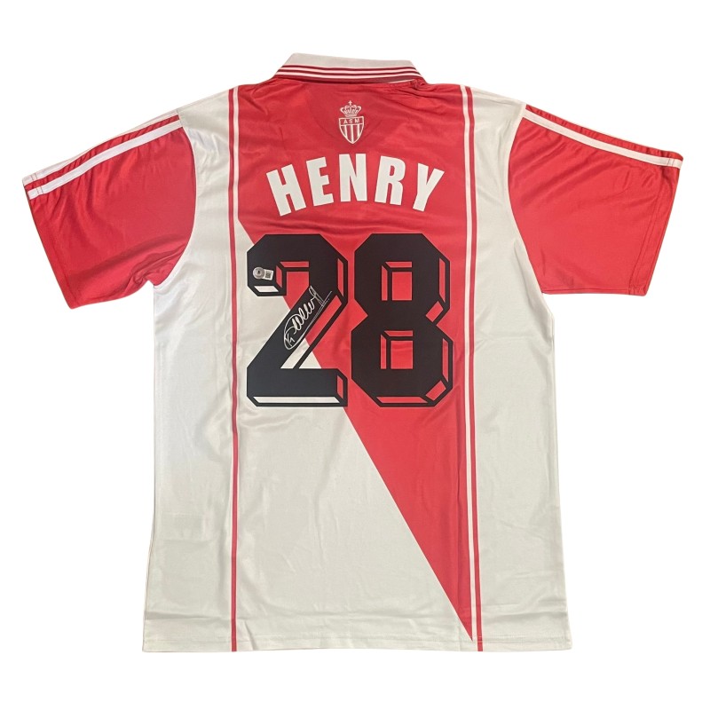 Maglia Replica firmata di Thierry Henry dell'AS Monaco 1996/97