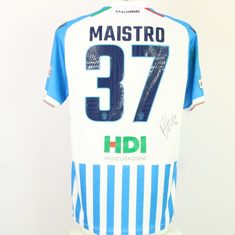 Maistro's unwashed Signed Shirt, SPAL vs Carrarese 2024 