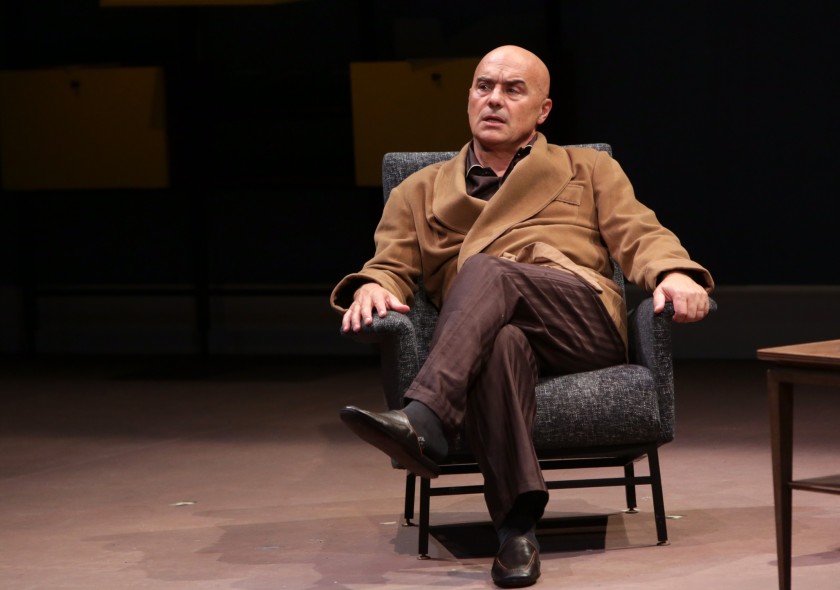 Meet the Italian actor Luca Zingaretti during his theatre spectacle in Milan - 2 Dicember