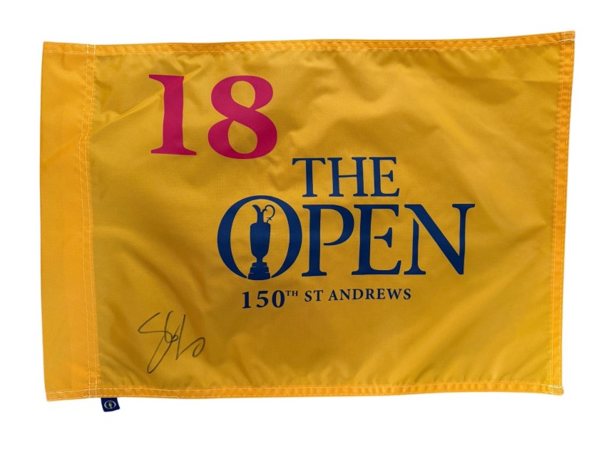 Shane Lowry Signed The Open Flag