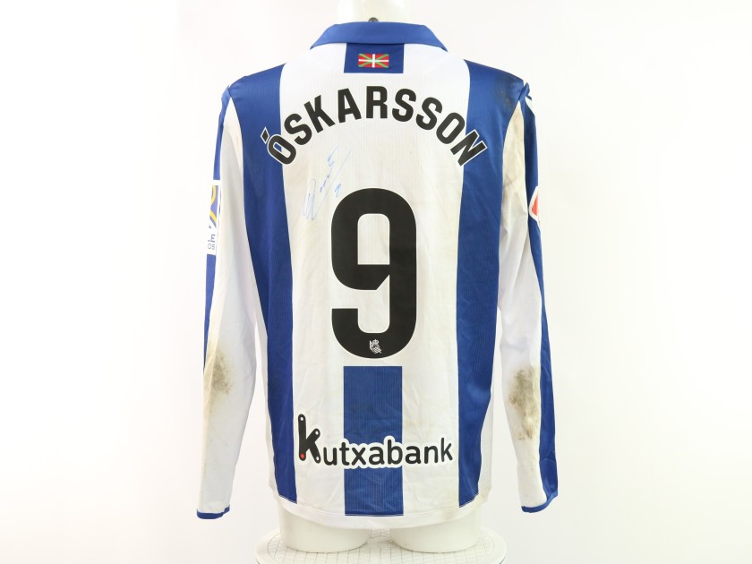 Óskarsson's Real Sociedad vs Espanyol Signed Unwashed Shirt, 2025