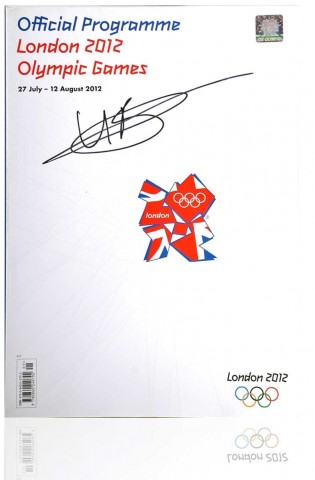 Usain Bolt's Signed London 2012 Olympic Programme