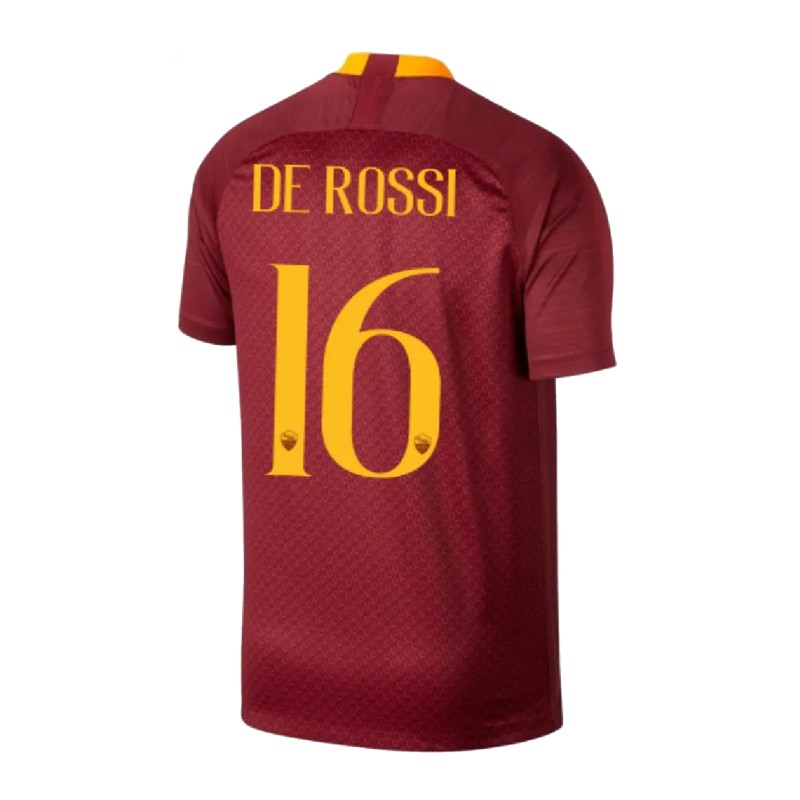 Maglia AS Roma 2018/19 di De Rossi - Autografata con dedica personalizzata