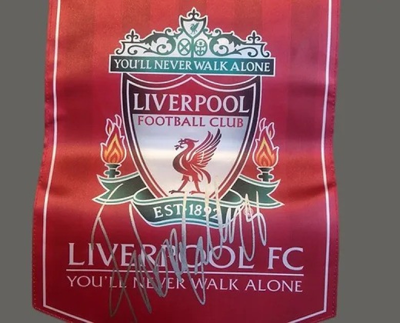 Fábio Carvalho's Signed Liverpool Large Crest Pennant