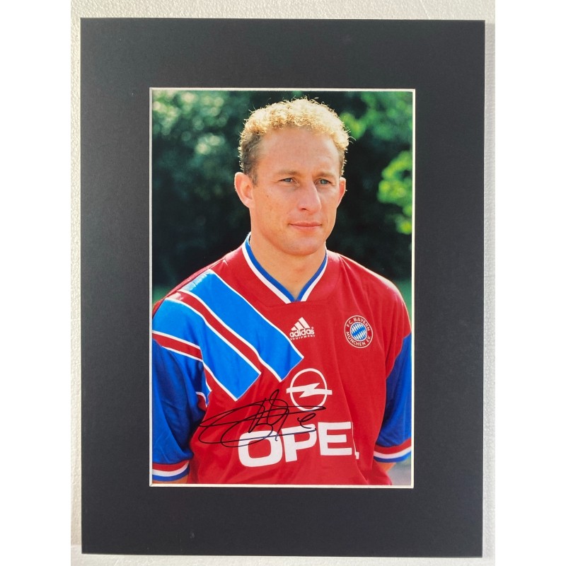 Jean-Pierre Papin Bayern Munich Signed Photo