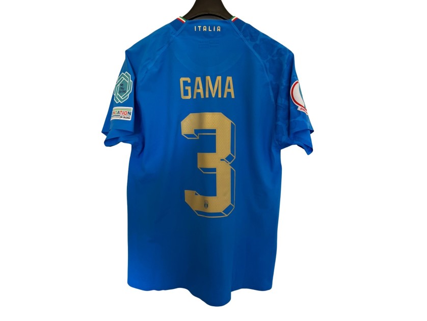 Gama's Italy Match-Issued Shirt, Women's Euro 2022