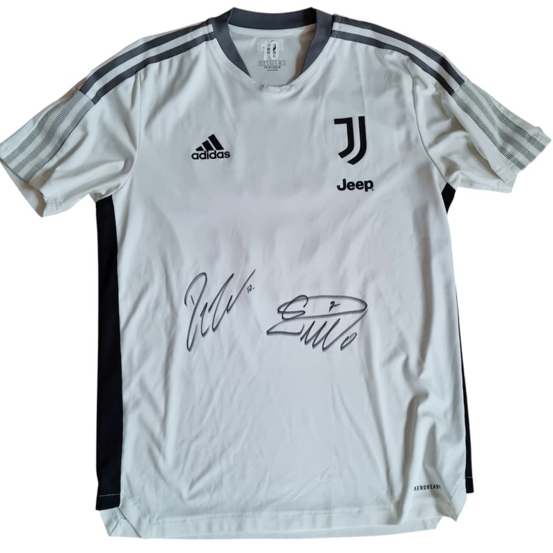 Maglia Training Juventus 2020 - Autografata da Ronaldo e Dybala