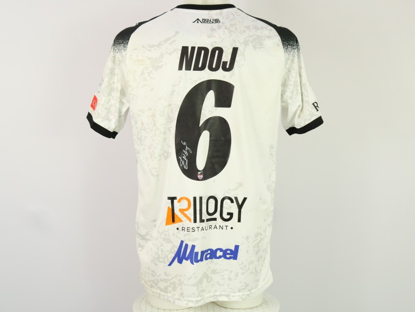 Ndoj's Unwashed Signed Shirt, Catania vs Audace Cerignola 2024