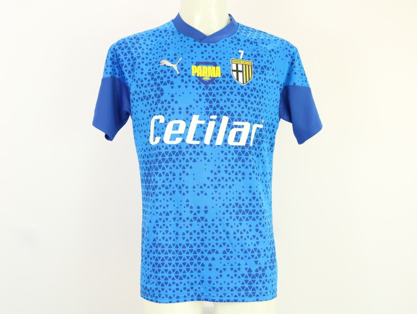 Maglia pre-match Benedyczak Parma, indossata 2023/24