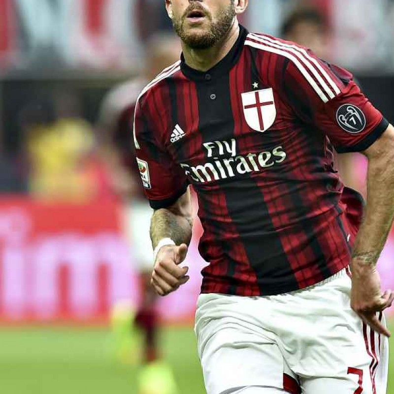 Menez Milan issued/worn shirt, Serie A 2014/2015, signed