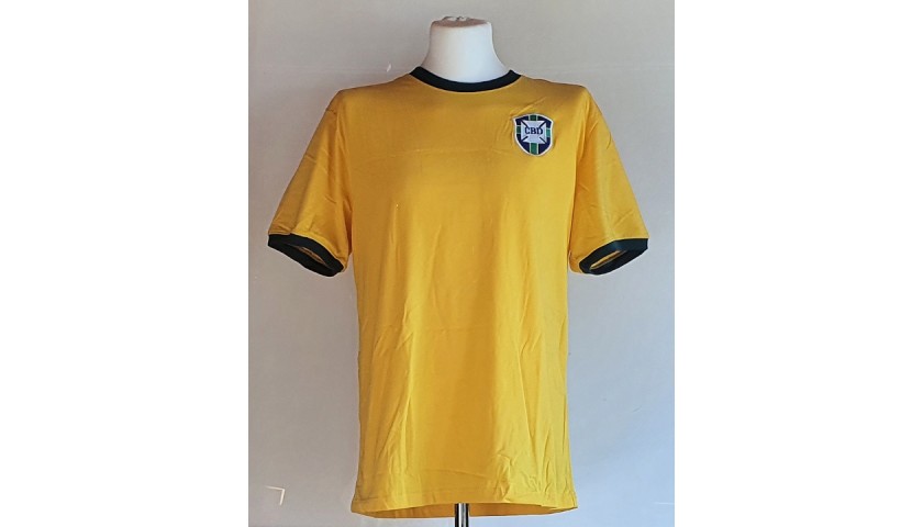 Pele Brazilian Soccer Jersey Team 1974 - Original Retro Athleta