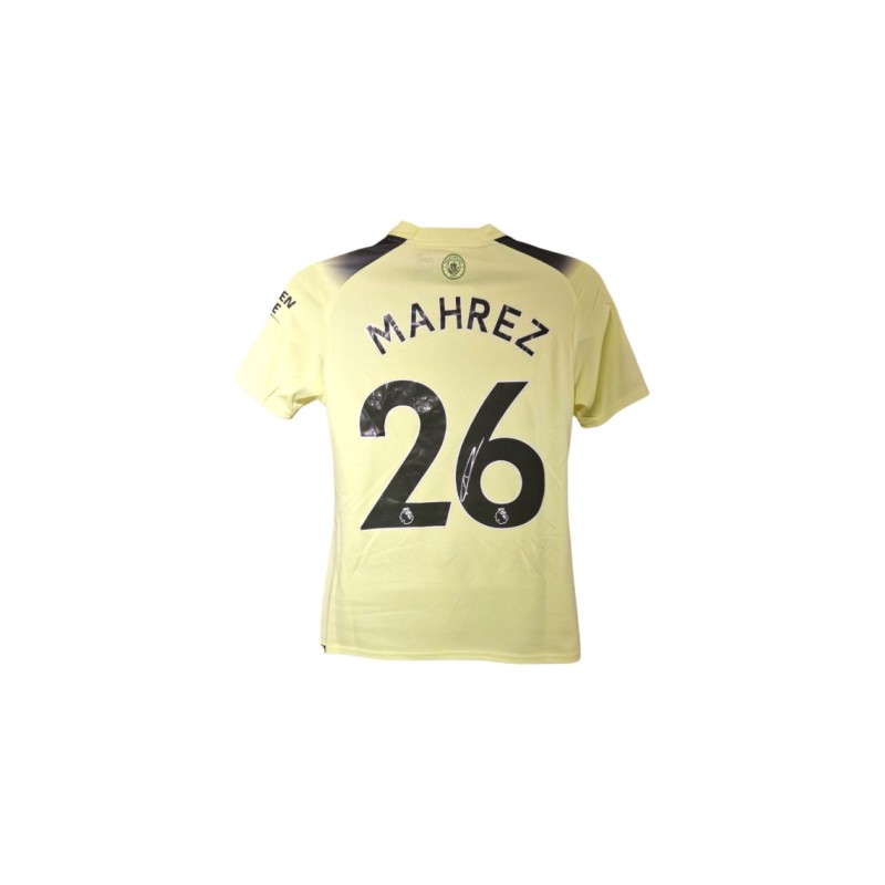 Riyad Mahrez's Manchester City 2022/23 Signed Official Third Shirt