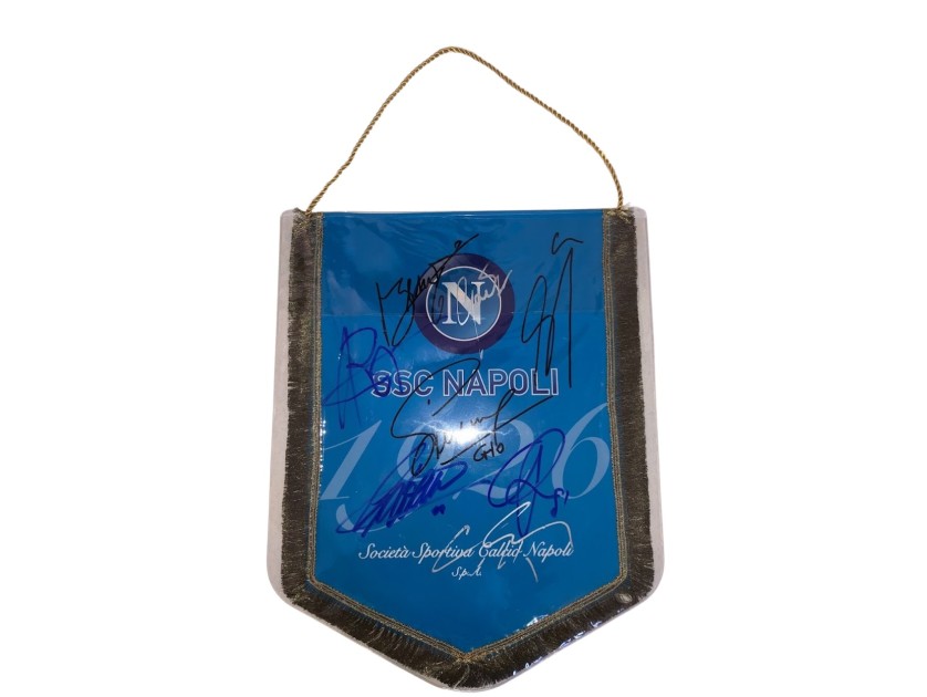 Official Napoli Pennant, 2022/23 - Signed by the Players