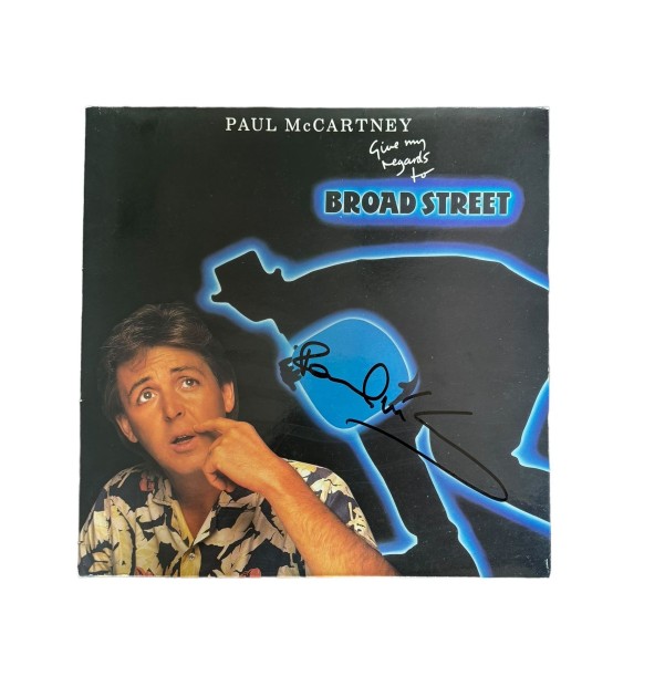 Paul McCartney Signed 'Give My Regards To Broad Street' Vinyl