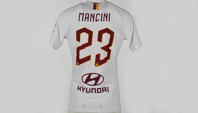 Mancini's Worn Shirt, Roma-Parma - "Grazie Maestro"