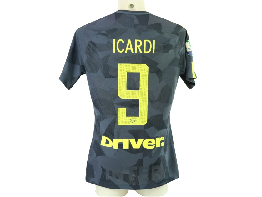 Icardi's Inter Match-Issued Shirt, Coppa Italia 2017/18