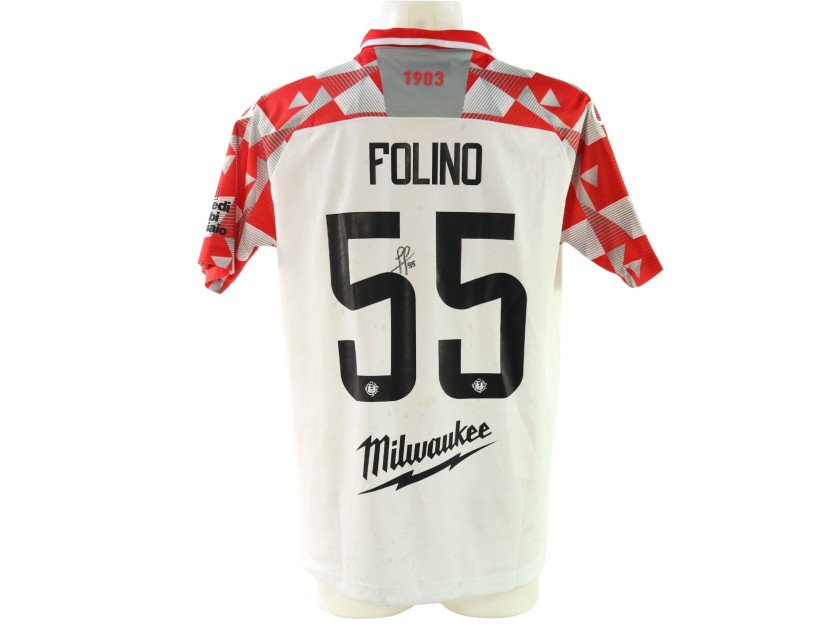 Folino's Carrarese vs Cremonese Signed Unwashed Shirt, 2025