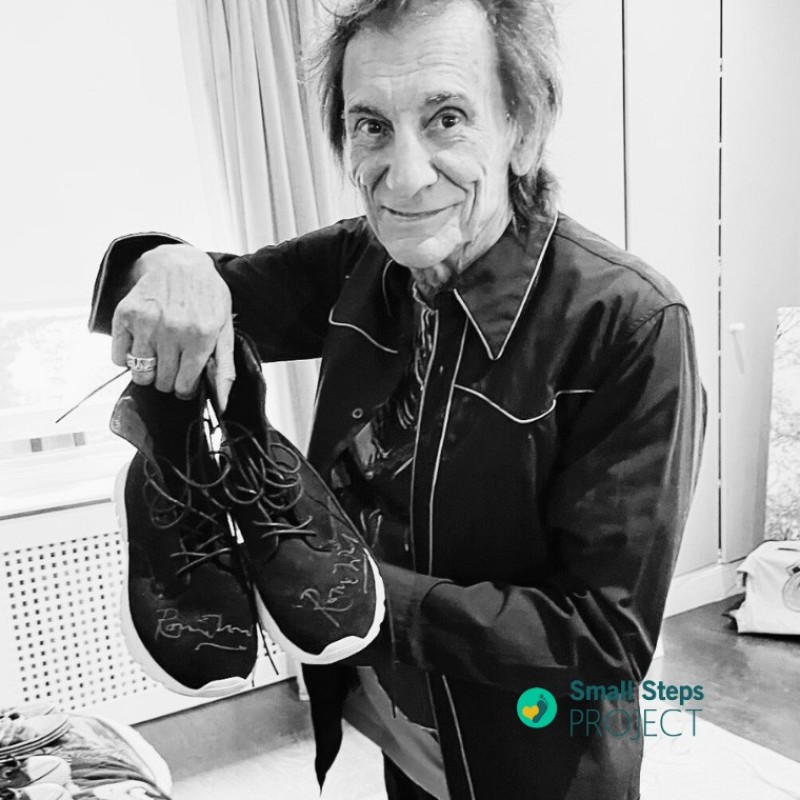 Ronnie wood's Worn and Signed Shoes