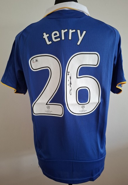 John Terry's Chelsea 2008 Champions League Final Signed Replica Shirt